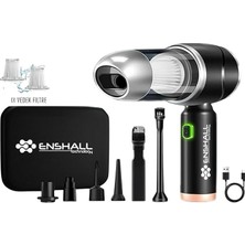 Leaf Shop Yeni Kablosuz Şarjlı 3 Kademeli 2ın1 Profesyonel Ultra Çekim Güçlü Mini Araç Süpürgesi