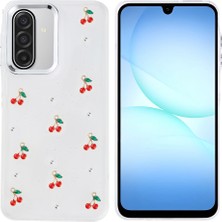 Heptek İletişim Samsung Galaxy A17 Kılıf Airbag Tasarımlı Simli Şeffaf Kapak (Kutup)