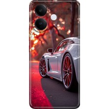 Vivo V60 Lite 5g Kılıf Desenli Baskılı Tpu Rubber Kapak Spor Araba
