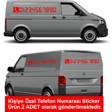 Kişiye Özel Telefon Numarası Araba Oto Motosiklet Karavan Sticker 00143