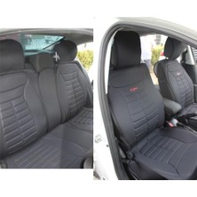 Leaf Shop Sandero Stepway ile Uyumlu Lüx Oto Koltuk Minderi Ön Arka 5'li Set Five Star Serisi Siyah