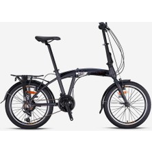 Kron FD2000 20 Jant Katlanır Bisiklet Mat Füme-Siyah-Kırmızı