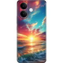 Vivo V60 Lite 5g Kılıf Desenli Baskılı Tpu Rubber Kapak Okyanus