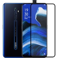 Maks Technology Oppo Reno 2z Mkst Kenarları Kırılmaya Dayanıklı Cam Ekran Koruyucu - Siyah