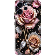 Senada Oppo Reno 15 / 15F 5g Kılıf Desenli Baskılı Tpu Rubber Kapak Gold Gül