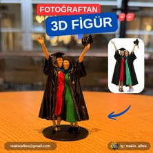 Makinafleo Kişiye Özel Mezun Arkadaşlar 3D Figürü (10CM)