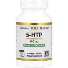 California Gold Nutrition 5-Htp, Ruh Halini Destekleyici, Isviçre'den Griffonia Simplicifolia Özü, 100 Mg, 90 Vejetaryen Kapsül