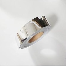 Leaf Shop Krom Nikelaj Bant Yapışkanlı Araç Çıta Direk Kaplama Folyosu 5 cm x 5 Metre