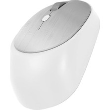 Leaf Shop M231 V5.0 Bluetooth & Wireless 2,4ghz Sessiz Kablosuz Mouse Beyaz Pc Laptop Tv Mac Uyumlu