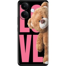 Vivo V60 Lite 5g Kılıf Desenli Baskılı Tpu Rubber Kapak Love Teddy