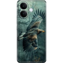 Vivo V60 Lite 5g Kılıf Desenli Baskılı Tpu Rubber Kapak Ürküten Kartal