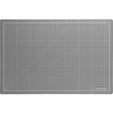 Leaf Shop Gri Kesme Matı, Santimetre ve Inç Ölçekli, 3 mm Kalınlığında, 5 Kat (Dın A3 Için 45 x 30 Cm)