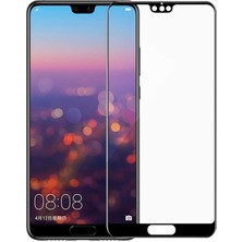 Maks Technology Huawei P20 Pro Mkst Kenarları Kırılmaya Dayanıklı Cam Ekran Koruyucu - Siyah