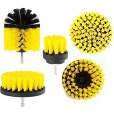 Leaf Shop Matkap Ucuna Takılan Temizleme Fırça Seti 3'lü Yıkama Fırçası