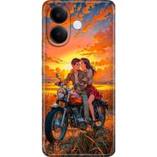 Adasena Vivo V60 Lite 5g Kılıf Desenli Baskılı Tpu Rubber Kapak Sevgilim ve Ben