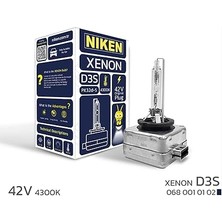 Leaf Shop D3S 6000K Beyaz Xenon Far Ampulü, 42V, 35W, PK32D-5, 6000K