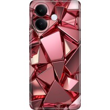 Vivo V60 Lite 5g Kılıf Desenli Baskılı Tpu Rubber Kapak Pembe Deco