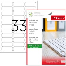 Leaf Shop TW-2033 Lazer Postalama, Davetiye, Kargo Işleri Için Her Pakette 100 Sayfa Etiket