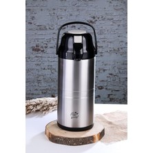 Leaf Shop 4.5 Lt Çelik Termos (Pompali) CKR2009 - Siyah