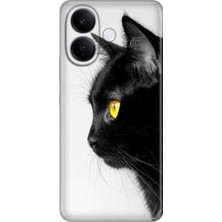 Senada Vivo V60 Lite 5g Kılıf Desenli Baskılı Tpu Rubber Kapak Kedi Bakışı