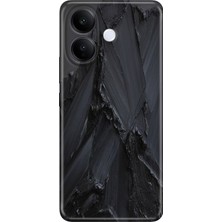 Nurdic Vivo V60 Lite 5g Kılıf 0.4mm Lazer Kesim Silikon Kapak Siyah Beton