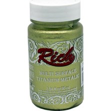 Rich Multi Surface Titanium Metalik Boya N:2514 Soft Gold Renk 90 cc Özellikli Sanatsal Malzeme