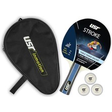 Leaf Shop Stroke-Rc Masa Tenisi Raket + 3 Top + Kılıf Set