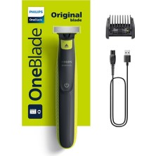 Leaf Shop Oneblade QP2724/20 Yüz Hibrit Tıraş Makinesi, Misket Limonu Yeşili, Kömür Grisi
