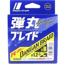 Leaf Shop Craft Mc Dangan Braid Ip Db8 Pe 1.2/0.16MM/25LB/9.8KG/300 Metre Multi