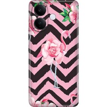 Senada Vivo V60 Lite 5g Kılıf Desenli Baskılı Tpu Rubber Kapak Flamingo