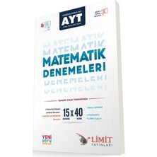 Limit Yayınları Limit Ayt Matematik 15X40 Video Çözümlü Denemeleri Parlayan Proje Ayraç Hediye