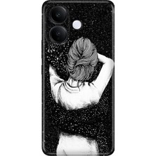 Nurdic Vivo V60 Lite 5g Uyumlu   Kılıf 0.4mm Lazer Kesim Silikon Kapak Siyah Aşk