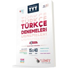 Limit Yayınları 2024 - 2025 Müfredat Yeni Nesil Tyt Türkçe Denemleri