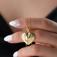 Aya Diamond Gümüş Aşk Hatırası Açılır Kalp Kadın Kolye