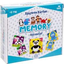 Nunu 3+ Yaş Eğitici Eşleştirme Kartları 48’li |hafıza ve Dikkat Geliştirici Memory Oyunu