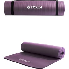 Leaf Shop Konfor Zemin 15 mm Taşıma Askılı Pilates Minderi Yoga Matı, Lila, 15 mm