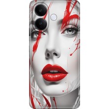Vivo V60 Lite 5g Kılıf Desenli Baskılı Tpu Rubber Kapak Lady