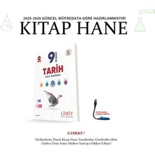 Limit Yayınları 2025-2026 9. Sınıf Tarih Soru Bankası Yeni Nesil Sorularla Geliştirilmiş Tamamı Çözümlü