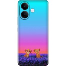 Nurdic Vivo V60 Lite 5g Uyumlu Kılıf Silikon Desenli Tam Koruma Resimli Junior Aslanlar