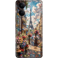 Senada Vivo V60 Lite 5g Kılıf Desenli Baskılı Tpu Rubber Kapak Baharda Paris