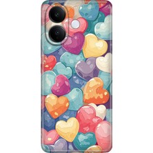 Senada Vivo V60 Lite 5g Kılıf Desenli Baskılı Tpu Rubber Kapak Heart Pattern