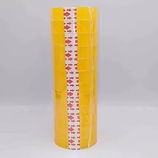 Leaf Shop Şeffaf Para Bandı Kırtasiye Bandı 12 Adet 30 Yards 11 mm