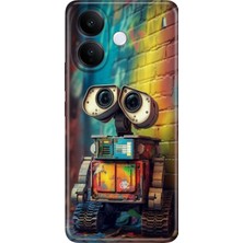 Vivo V60 Lite 5g Kılıf Desenli Baskılı Tpu Rubber Kapak Robotic