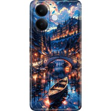 Vivo V60 Lite 5g Kılıf Desenli Baskılı Tpu Rubber Kapak Venice Night