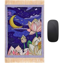 Leaf Shop Ipeq Saks Gece Dekoratif Küçük Halı Mousepad