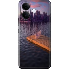 Nurdic Vivo V60 Lite 5g Uyumlu Kılıf Resimli Desenli Silikon Romantik Rıhtım