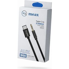 Meax Type-C To 3.5mm Aux Audio Kablosu – 1 Metre Dönüştürücü Çevirici Aux-Type-C