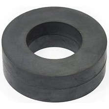 Leaf Shop Magneteksan Ferrit - Halka Seramik Siyah Kömür Mıknatıs Ø70X32X10 mm (1 Adet)