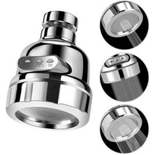 Leaf Shop Tasarruflu Oynar Başlık Krom 3 Fonksiyonlu Musluk Başlığı