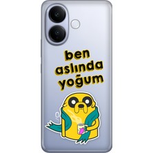 Nurdic Vivo V60 Lite 5g Uyumlu Kılıf Desenli Baskılı Silikon Ben Aslında Yoğum